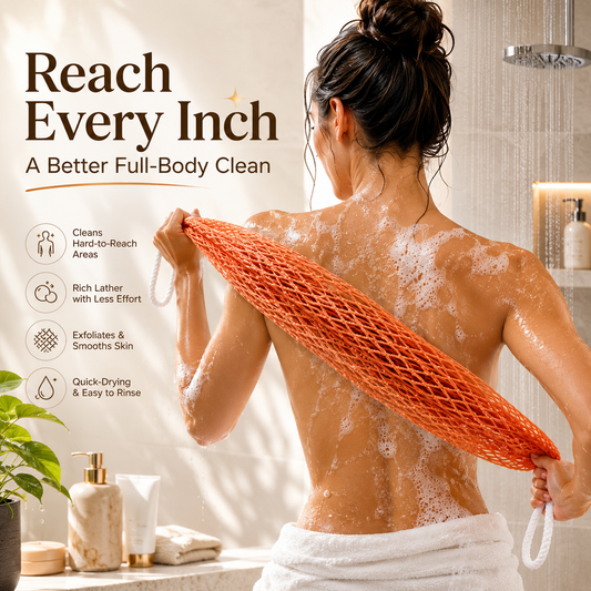 🧼✨ Authentic African Exfoliating Net Bath Sponge 🚿