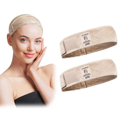 ✨✨Dreamlover Adjustable Velvet Wig Grip Bands, 2-Pack – Non-Slip, Breathable Comfort for Wigs & Hijabs
