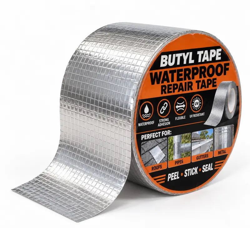 Butyl Tape Aluminum Waterproof Sealing Tape – 2" x 39.4" Leak Repair