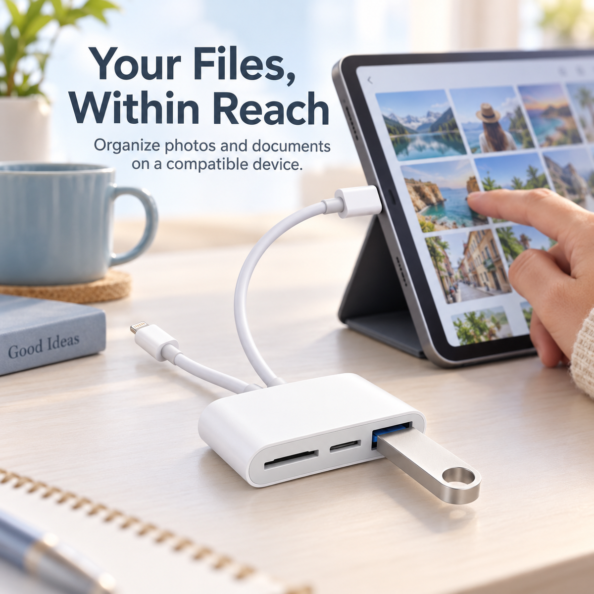 💾⚡ 3-in-1 USB-C SD Card Reader – Fast File Transfer for SD, MicroSD & Type-C Devices 📱