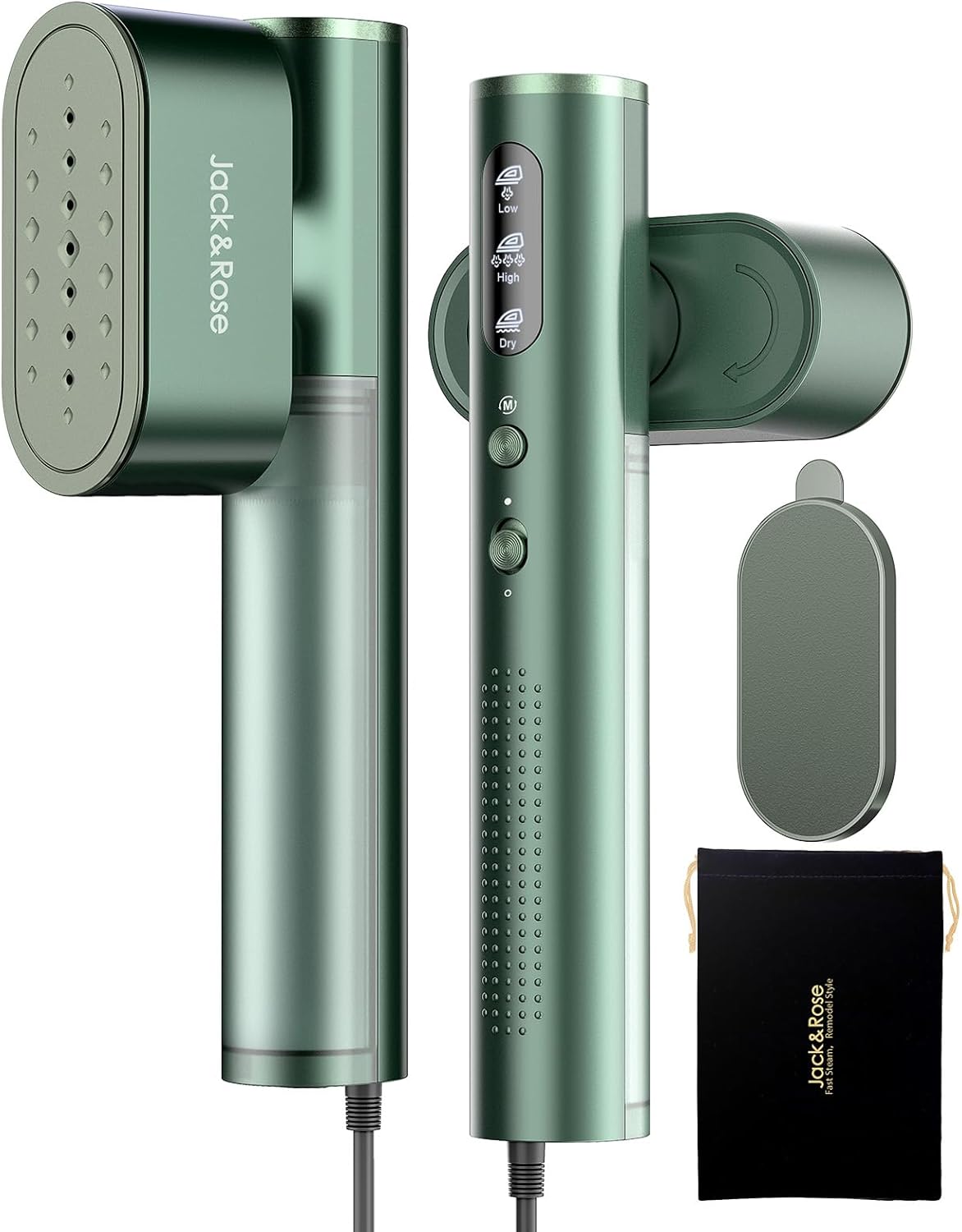 Handheld Garment Steamer for Clothing, Portable Iron Steamer Combo Travel Steam Generators, 7 Modes with LED Display, Fast Heating, 90° Swivel Handle, 1-Button Start, Travel Stuff, New Year Gift