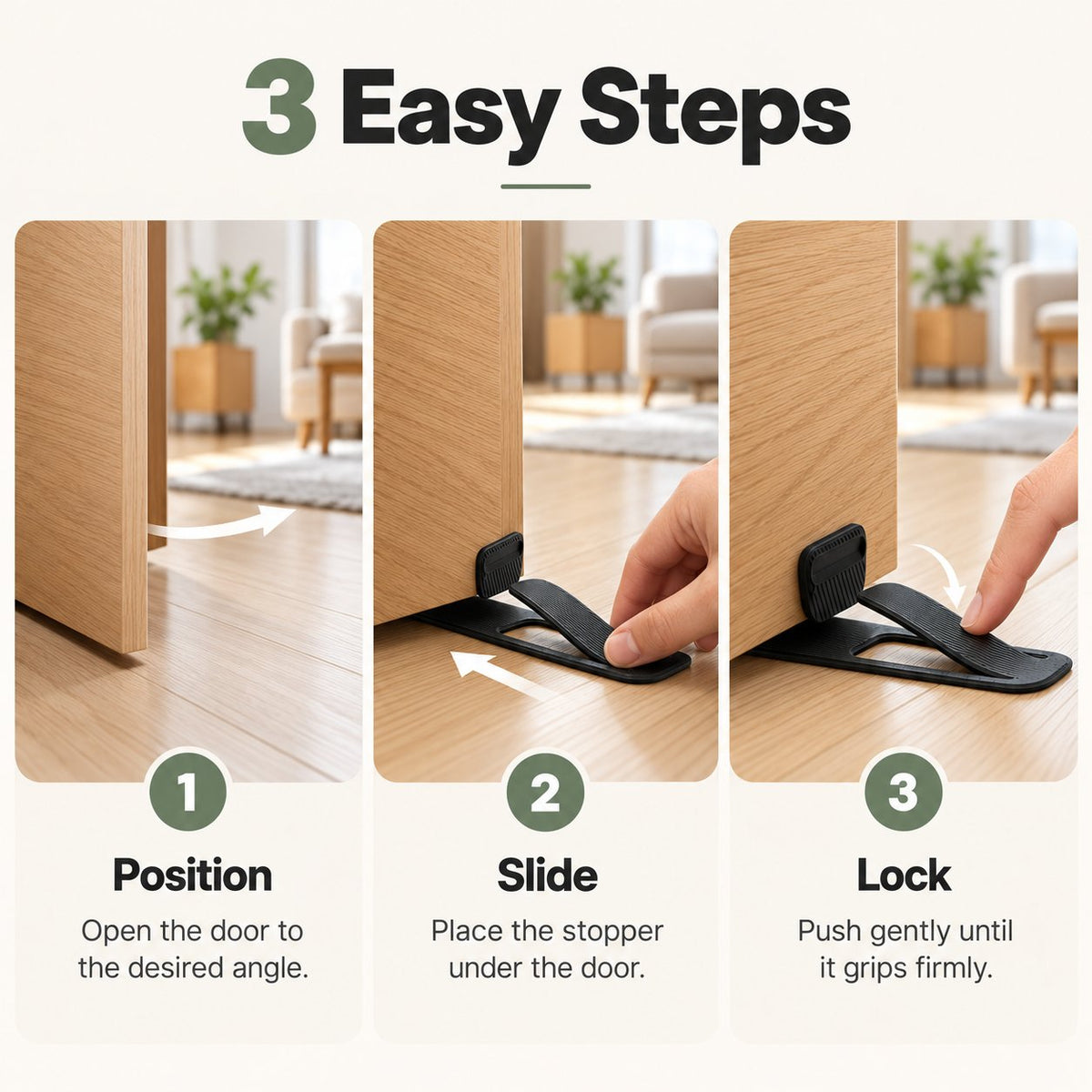 🪶✨ 2-Pack Flexible Door Stopper – Slide, Grip & Protect 🚪