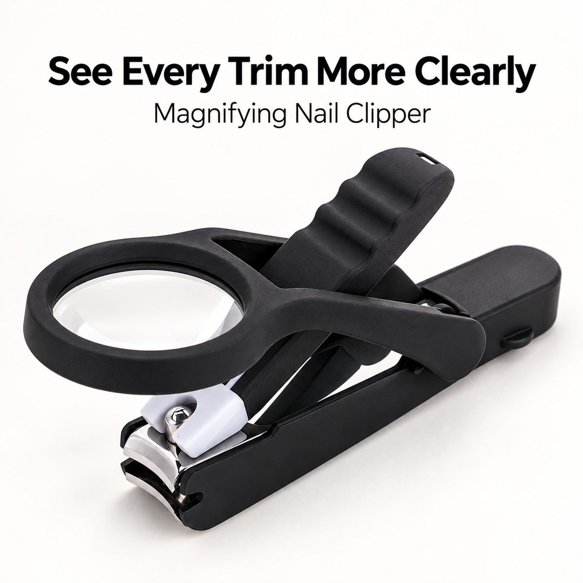 🔥Buy 1 Get 1 Free- Large Household Anti-Splash Nail Clippers with Magnifying Glass