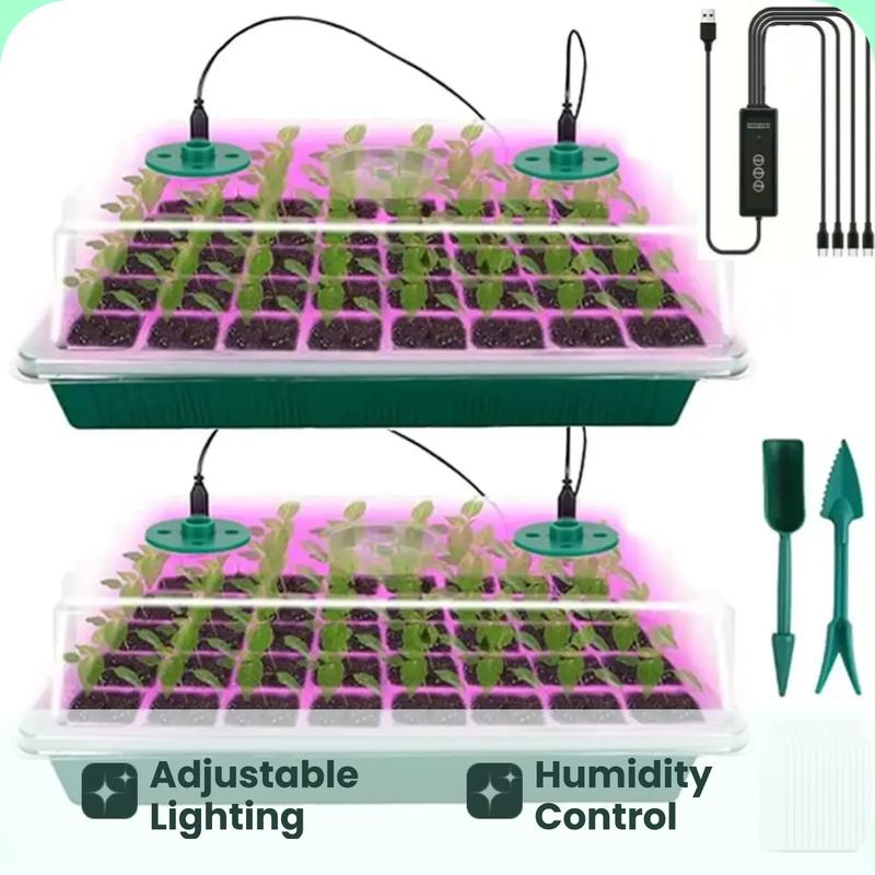 🎉Seed starter trays with grow light