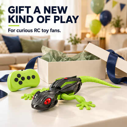 🦎🦎Remote Control Wall-Climbing Gecko – Infrared RC Lizard Toy for Smooth Walls, Glass & Floor Racing
