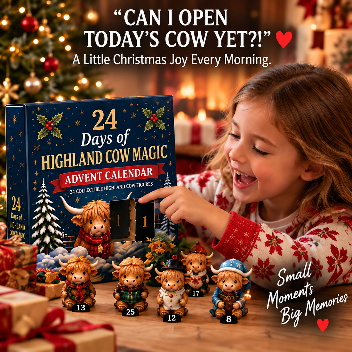 🐮24-Day Highland Cow Advent Calendar