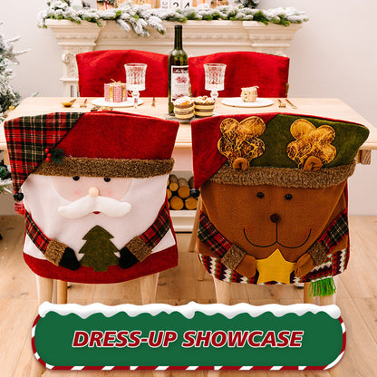 🎄 Festive Christmas Chair Cover Set – Cosy Holiday Dining Chair Decorations for a Magical Christmas ✨