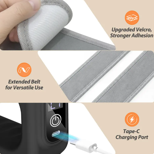 🔥 Fascia Ring R10™ Cordless Waist & Back Massager – Adjustable Fit up to 55″ ⚡