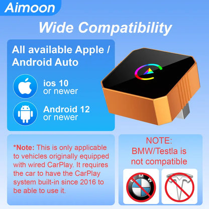 🚗📱 2027 Wireless CarPlay & Android Auto Adapter – Converts Wired to Wireless with OTA Updates ✨
