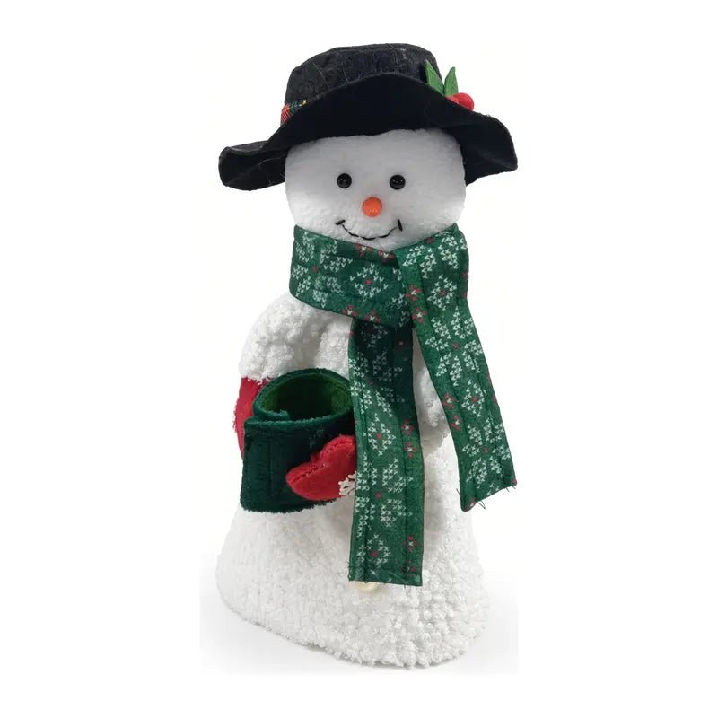 Plush Christmas Handle Huggers – Santa & Snowman Appliance Handle Covers for Festive Kitchen Decor