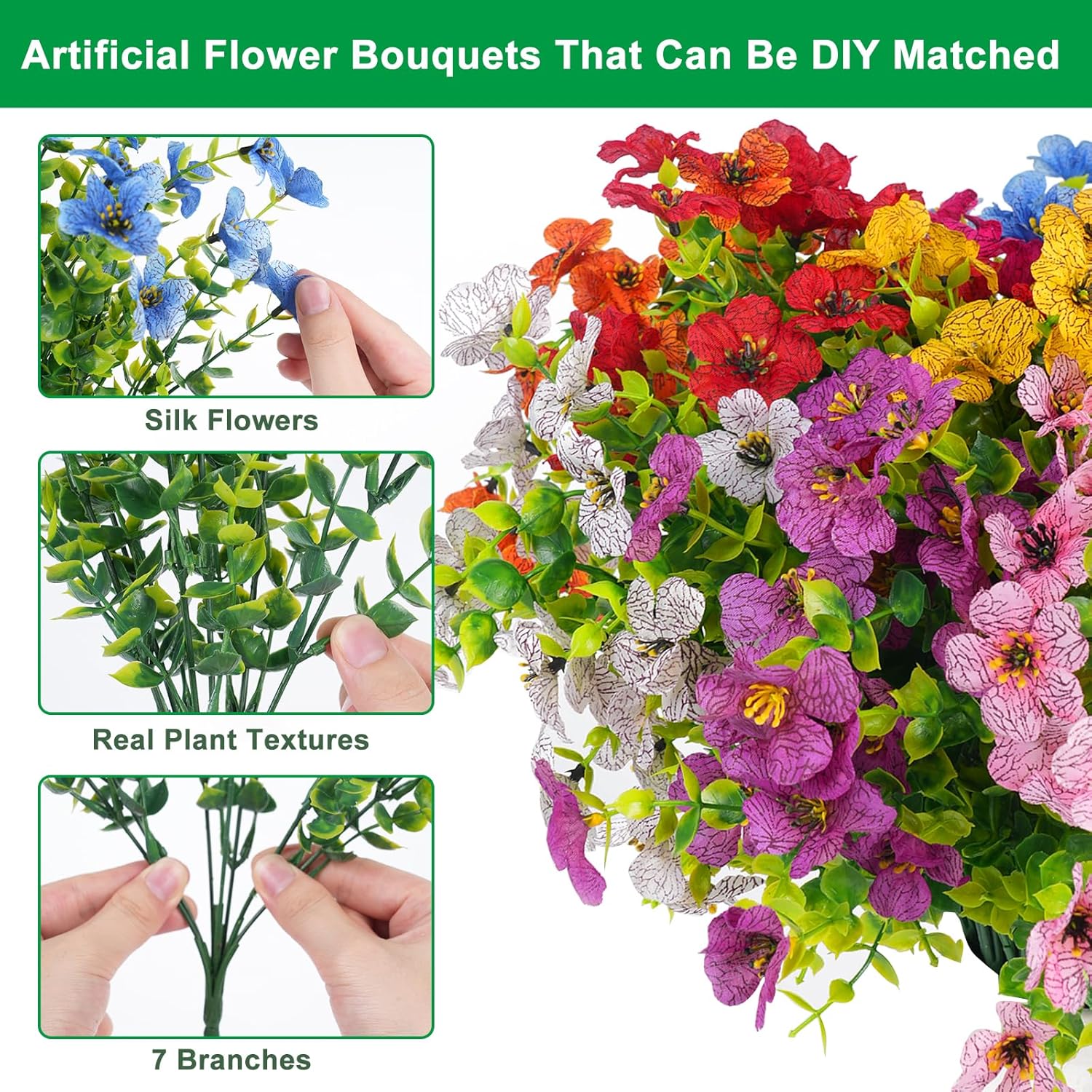 🎖️🌸Last Day Sale 49% OFF💐 UV Resistant Colorful Artificial Flower