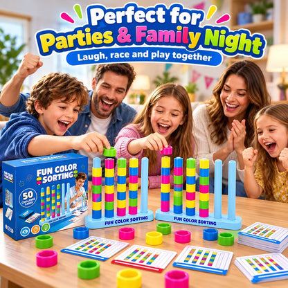 🎉 Color Stack Challenge Game – Fast-Paced Color Matching Puzzle for Family Game Night