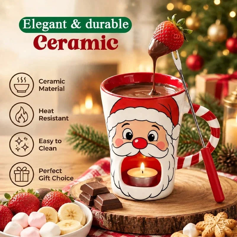 ✨Last Day 49% OFF🎄🍫 Christmas Chocolate Fondue Mug ✨