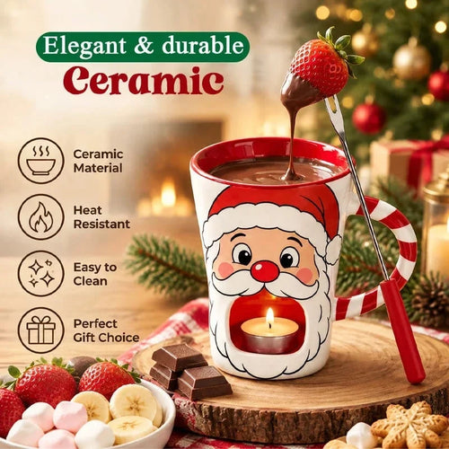 ✨Last Day 49% OFF🎄🍫 Christmas Chocolate Fondue Mug ✨