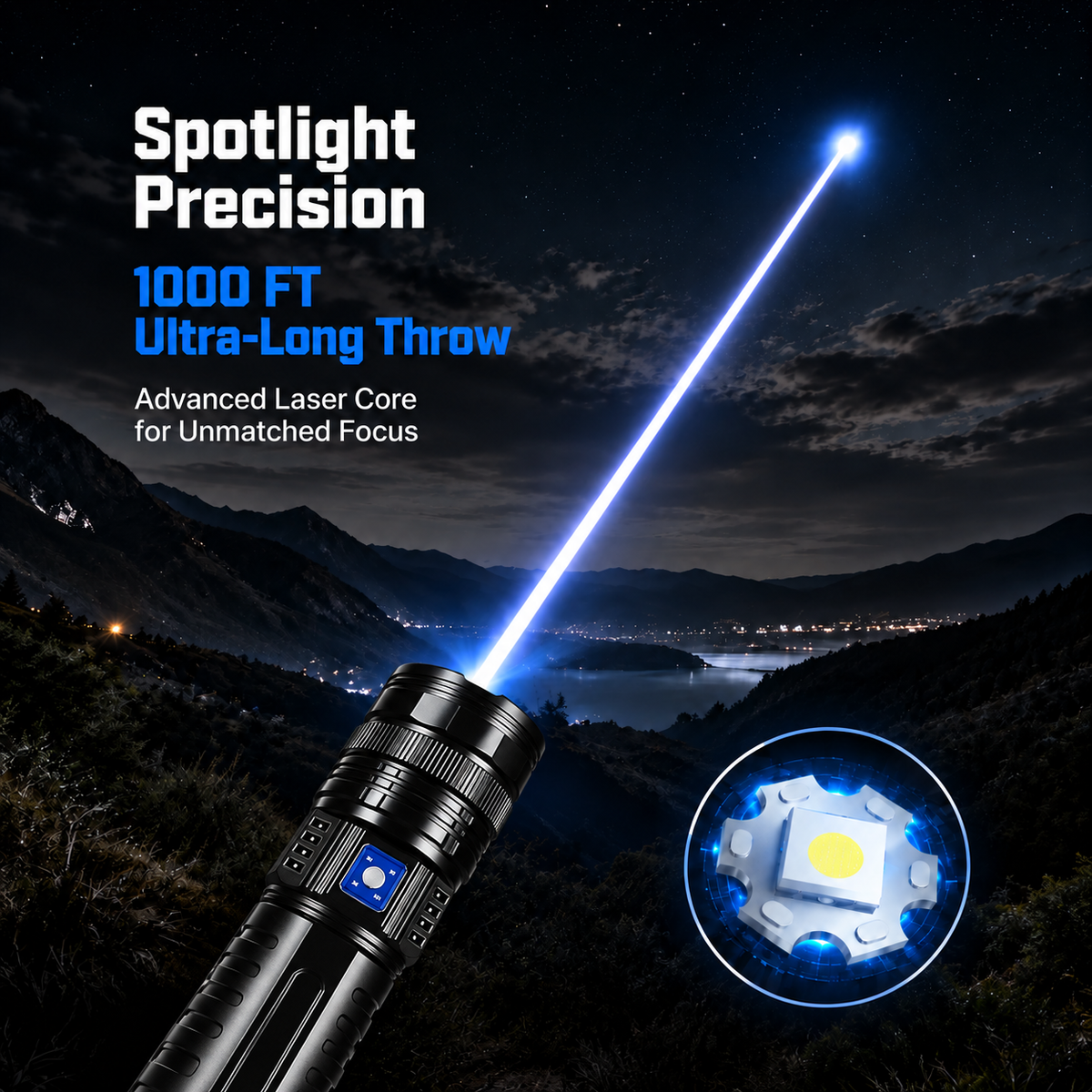 🔋🔦 2-in-1 Flashlight & Power Bank – Portable Bright Light with USB Charging Port ⚡