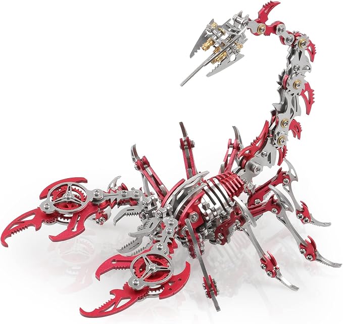 Scorpion 3D Metal Puzzle Kit – 454-Piece Mechanical Model for Adults & Teens
