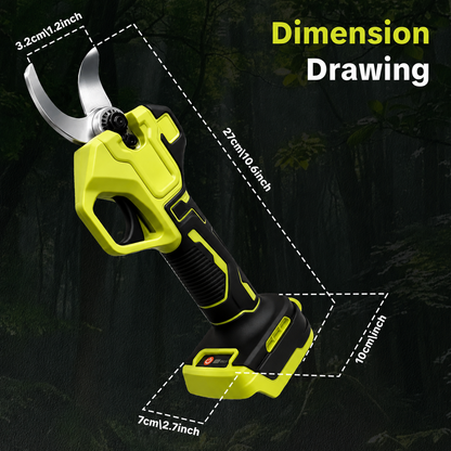 🌿 Cordless Electric Pruning Shears – Brushless Motor & 0.8″–1.26″ Adjustable Cutting Diameter ✂️