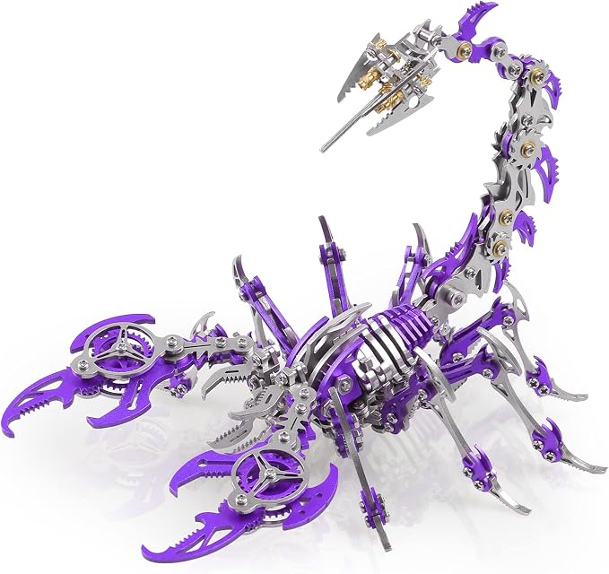 Scorpion 3D Metal Puzzle Kit – 454-Piece Mechanical Model for Adults & Teens