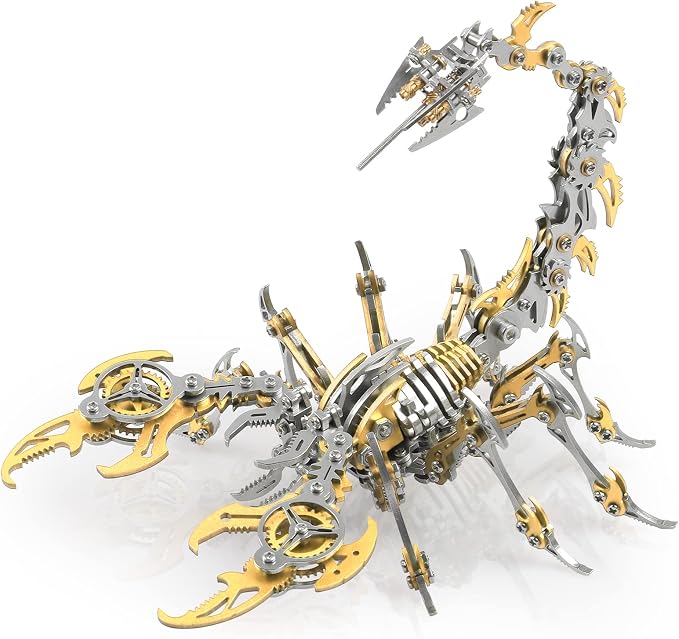 Scorpion 3D Metal Puzzle Kit – 454-Piece Mechanical Model for Adults & Teens