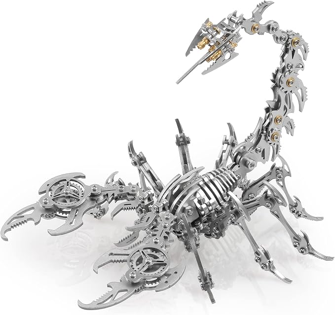 Scorpion 3D Metal Puzzle Kit – 454-Piece Mechanical Model for Adults & Teens
