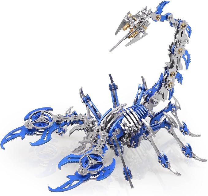 Scorpion 3D Metal Puzzle Kit – 454-Piece Mechanical Model for Adults & Teens