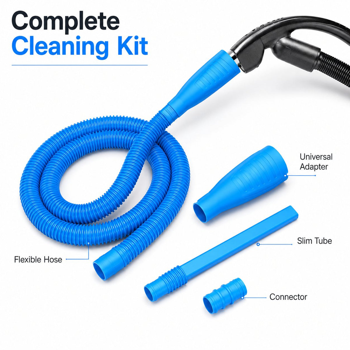 🧹 2-in-1 Dryer Vent Cleaning Kit – Vacuum Hose Attachment & Flexible Lint Brush ✨