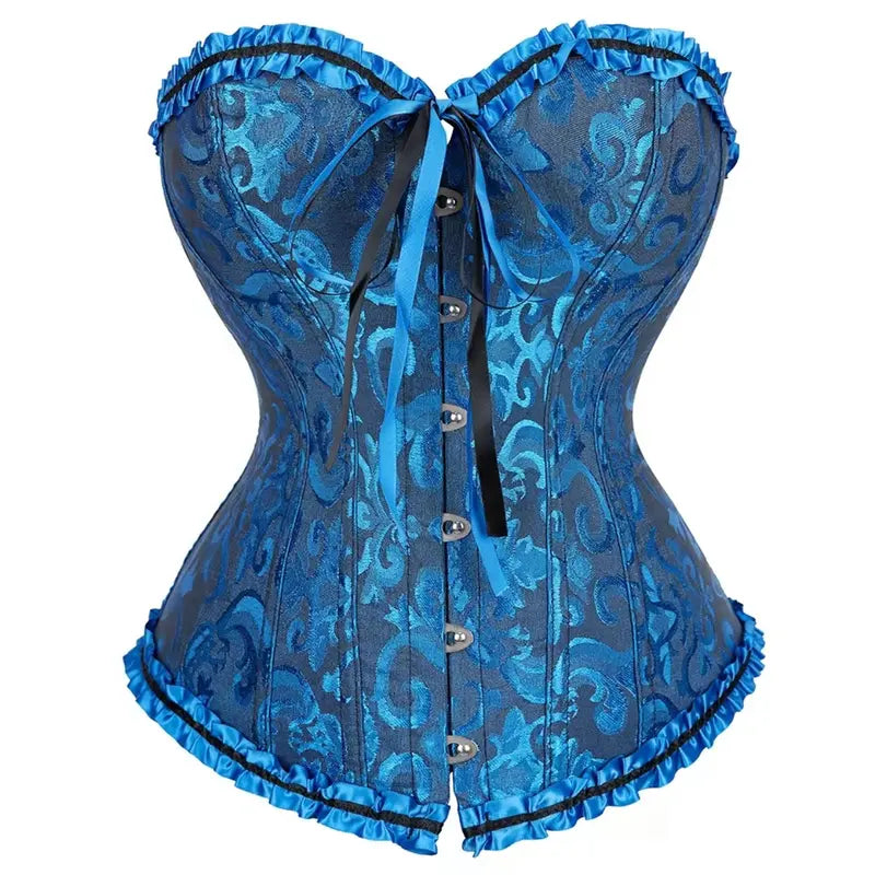 ✨✨Women’s Lace-Up Corset Bodysuit – Soft Stretch Fabric, Lace Details & Adjustable Fit
