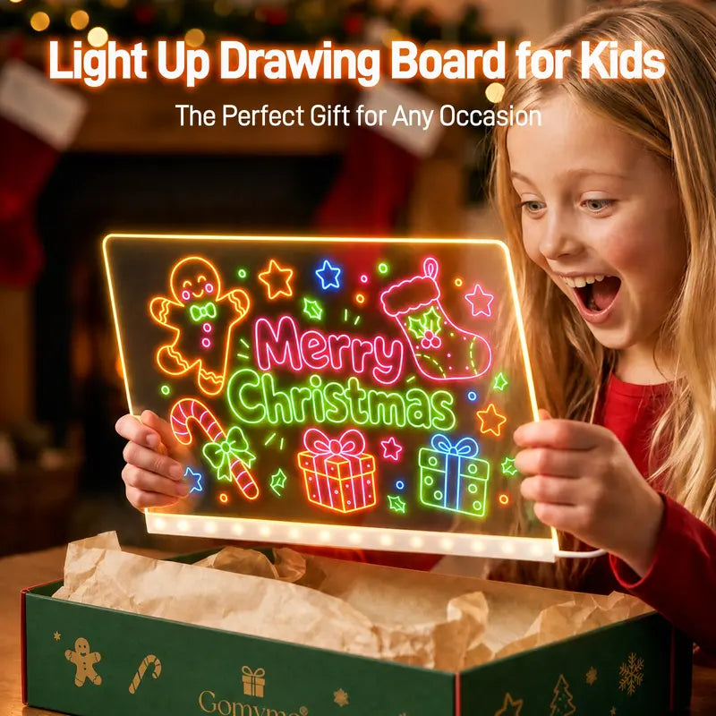 LED Drawing Board for Kids with Light Effects