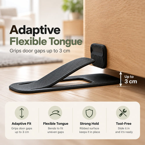 🪶✨ 2-Pack Flexible Door Stopper – Slide, Grip & Protect 🚪