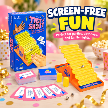 🎲 Tilt ’n’ Shout Board Game – Hilarious Family Fun for All Ages 😂
