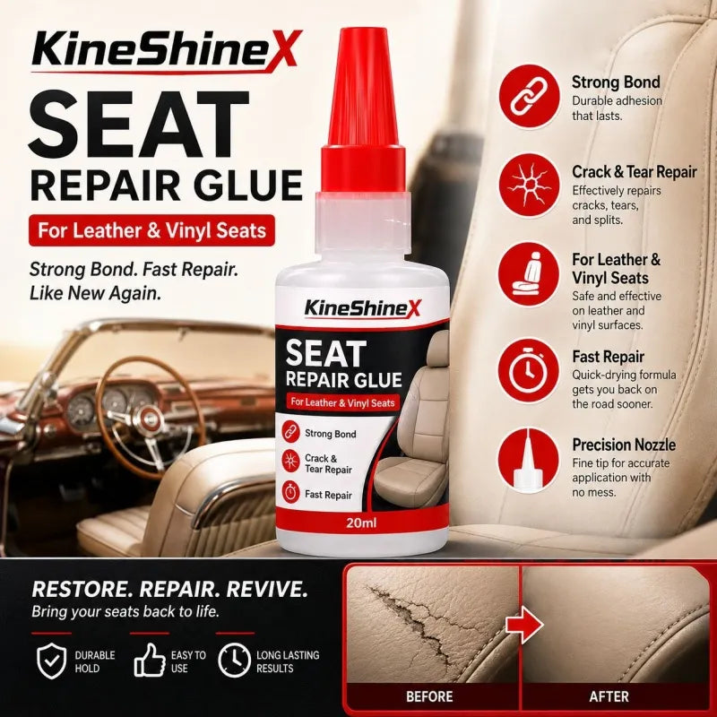 🔥 Buy 1 Get 1 Free – Quick-Dry Car Seat Leather Repair Glue 🚗✨