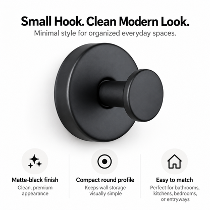🪝✨ Stainless Steel Finish GripLock Heavy-Duty Adhesive Wall Hooks 🏠