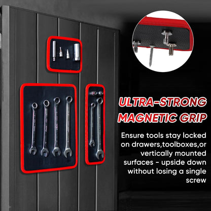 🧲 Magnetic Tool Tray & Mat – IP-Safe, Flexible & Non-Slip Workshop Organizer 🔧