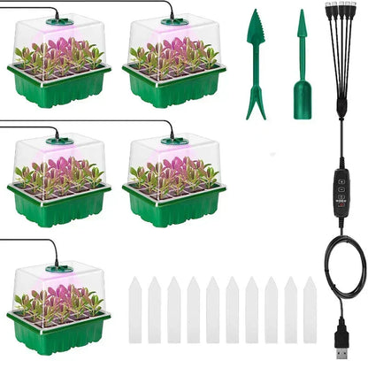🎉Seed starter trays with grow light