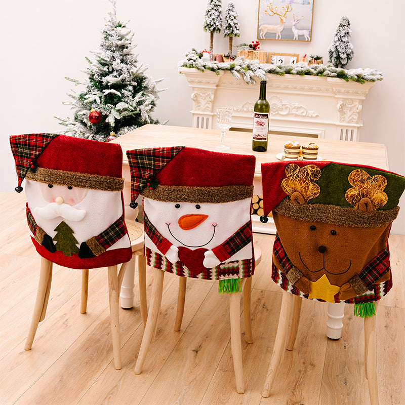 🎄 Festive Christmas Chair Cover Set – Cosy Holiday Dining Chair Decorations for a Magical Christmas ✨