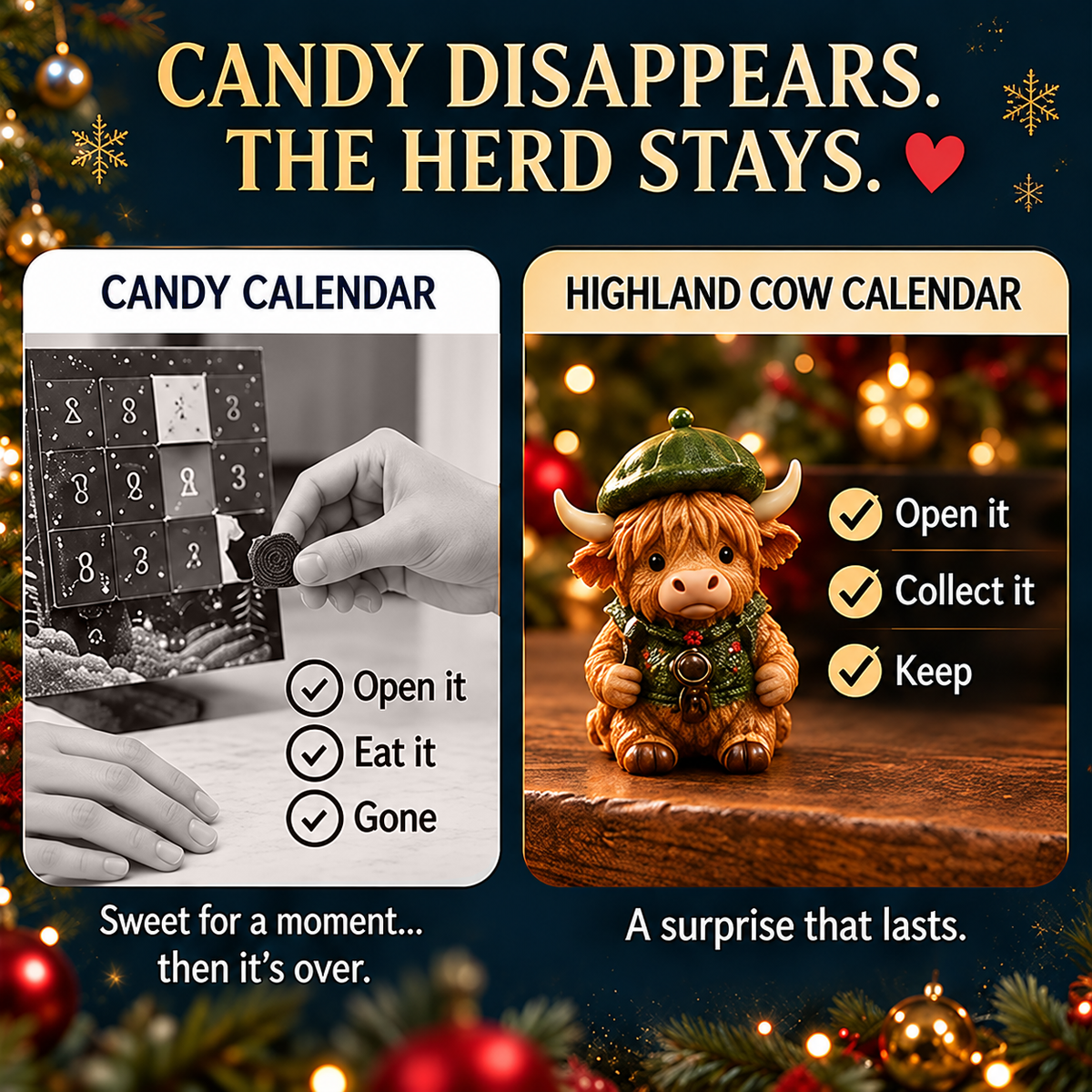 🐮24-Day Highland Cow Advent Calendar