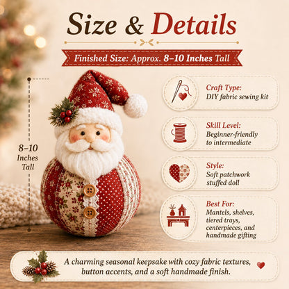 🔥LAST DAY 50% OFF - 🎄 Patchwork Fabric Doll DIY Kit