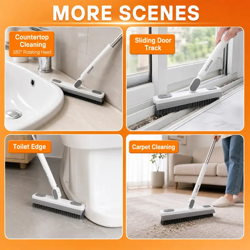 360° Rotating Gap Cleaning Tool – Extendable Cleaner for Window Tracks, Sliding Doors & Narrow Spaces