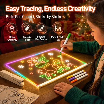 LED Drawing Board for Kids with Light Effects