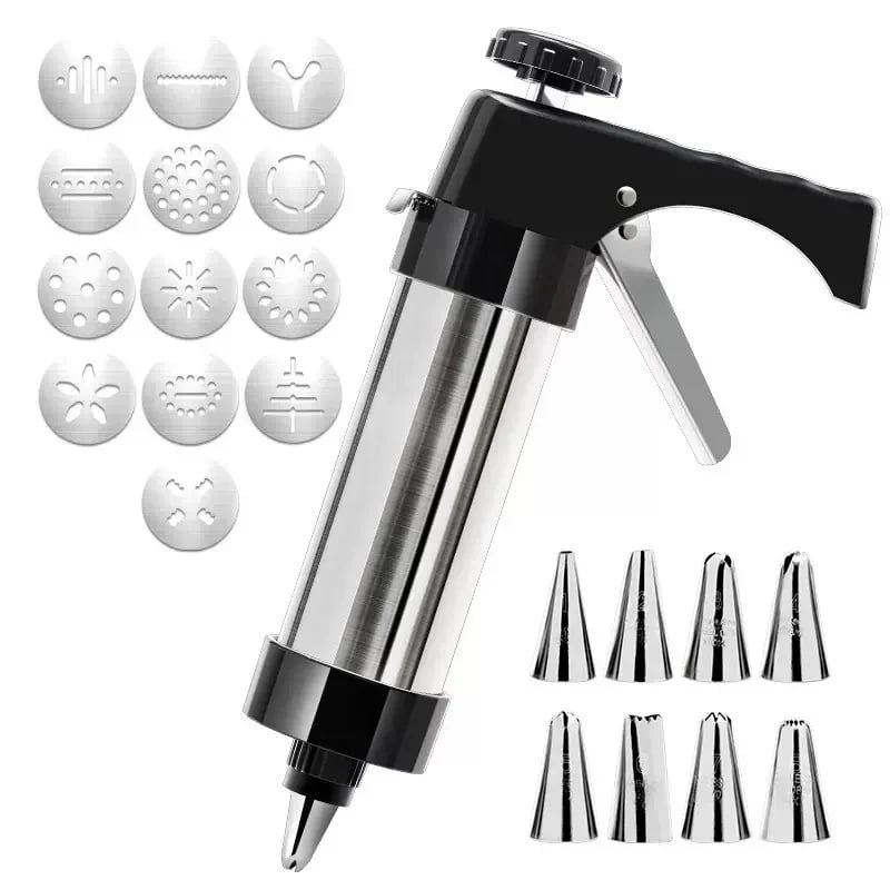 🍪Stainless Steel Cookie Press & Decorating Kit