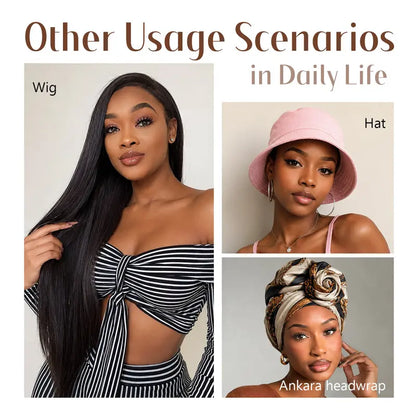 ✨✨Dreamlover Adjustable Velvet Wig Grip Bands, 2-Pack – Non-Slip, Breathable Comfort for Wigs & Hijabs