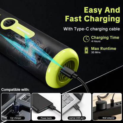 Car Vacuum Portable Cordless, 20000Pa 2 in 1 Vacuum Cleaner&Air Duster