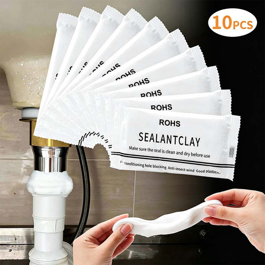🔧 10-Pack Sealing Putty – Wall Hole & Crack Filler for Pipes & AC Openings 🏠