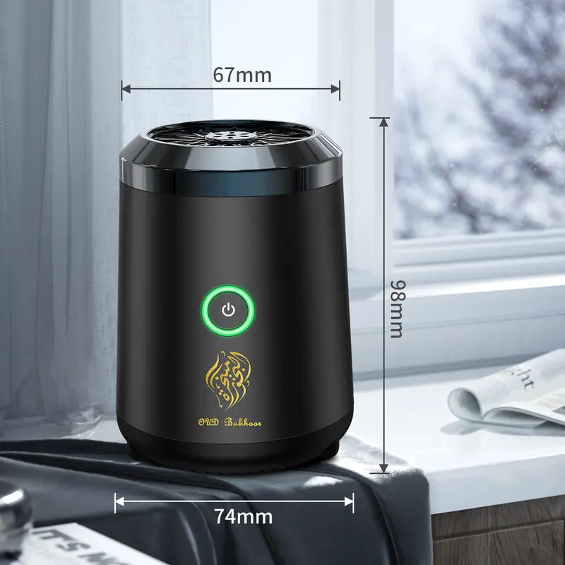 ✨🏡Ceramic Oud Electric Incense Burner – USB Rechargeable Bakhoor Burner with Auto-Off for Home Fragrance