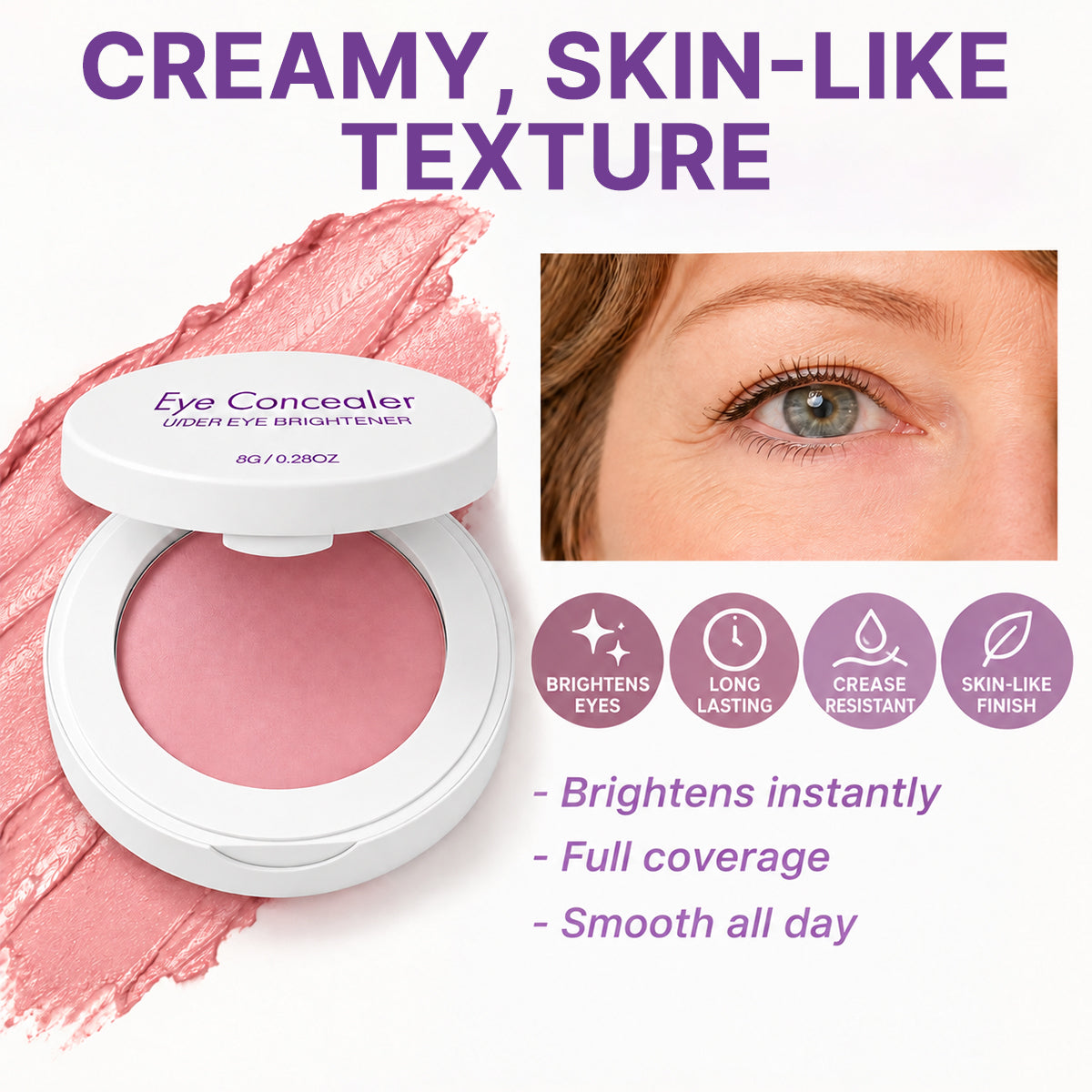 ✨ Under-Eye Concealer & Brightener 👁️