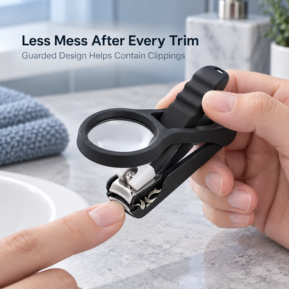 🔥Buy 1 Get 1 Free- Large Household Anti-Splash Nail Clippers with Magnifying Glass