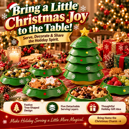 5-Layer Christmas Tree Serving Tray - 5