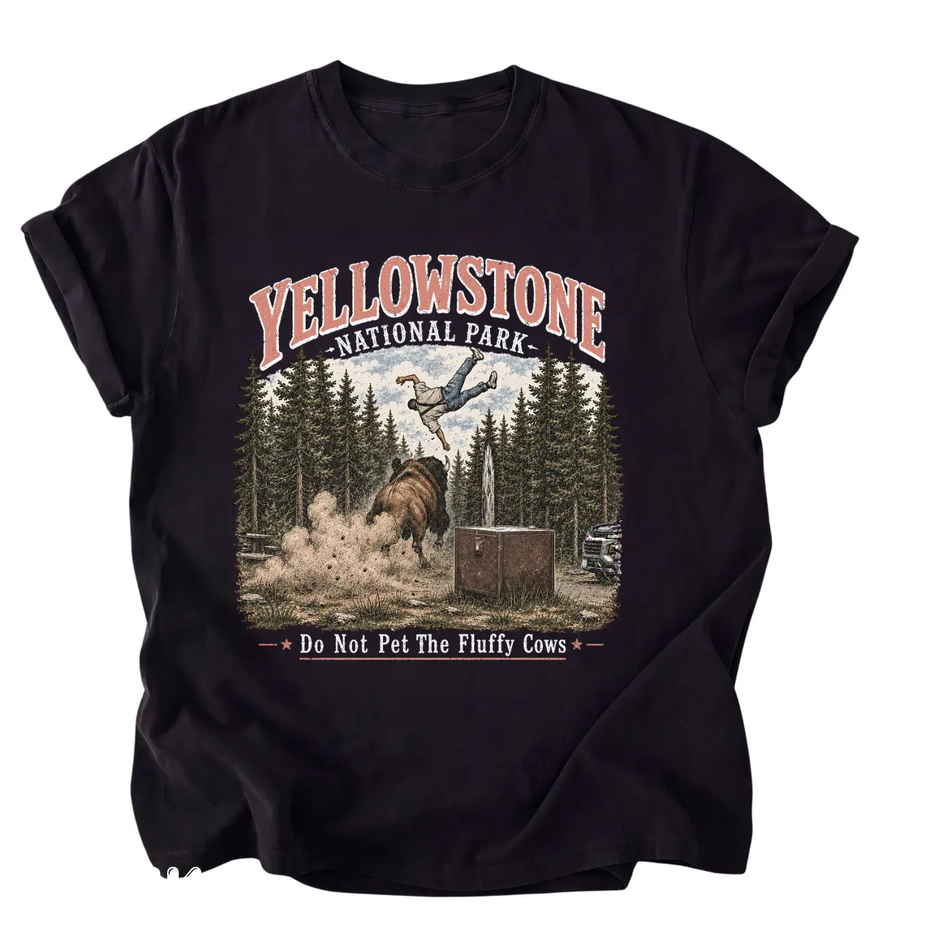 Yellowstone Fluffy Cows Family Matching T-Shirt