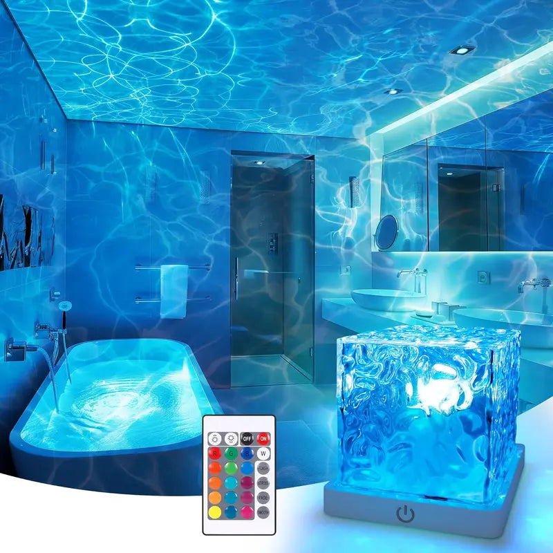 🌊 16-Color Ocean Wave Projector Light – Color-Changing Ambient Lighting ✨