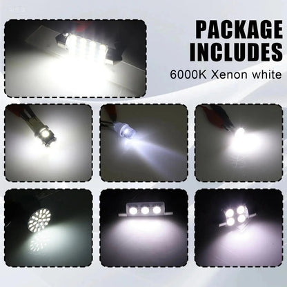 💯 Super Bright White Interior Car Lights Kit Set
